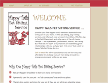 Tablet Screenshot of happytailspetsittingservices.com